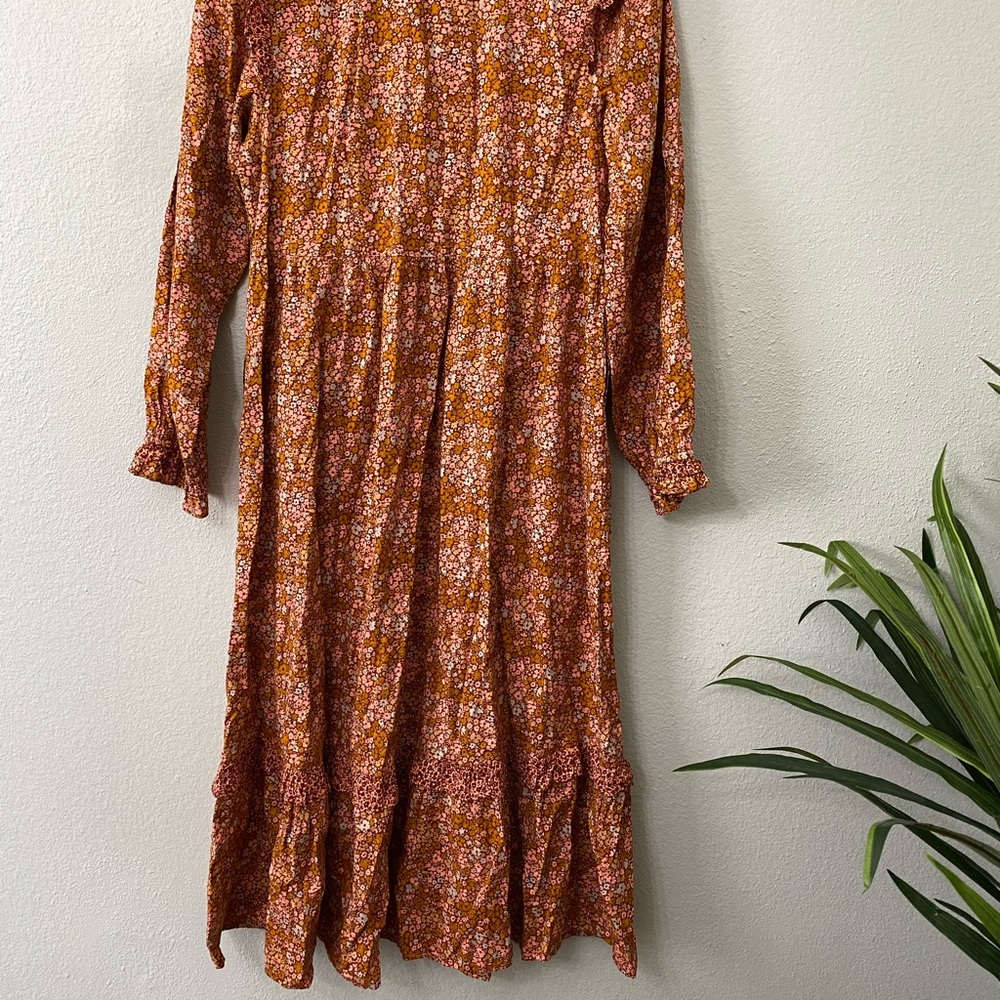 Universal Thread Ruffle Ballon Flower Boho Dress - Picture 3 of 9